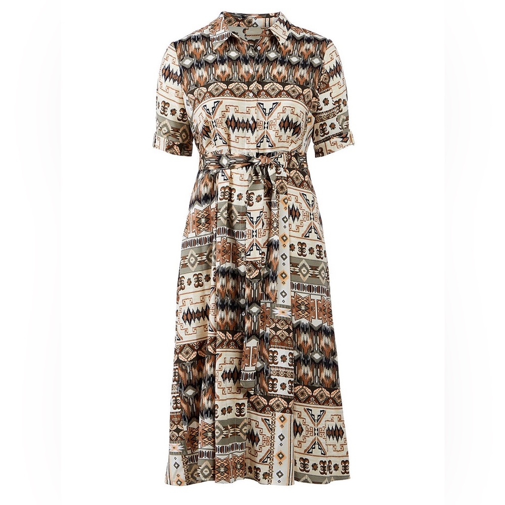 CALVIN KLEIN
Patchwork Shirt Dress